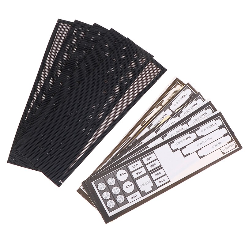 5PCS PVC Dust Filter Universal DIY Shield Back Plate For Computer Chassis I/O Baffle Dust sheet Computer cleaning protections