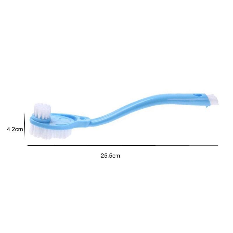 Brosse de nettoyage de chaussures, brosse de lavage de chaussures à Long manche, Double tête, brosse spéciale pour la maison tous les jours 1 pièces: Default Title