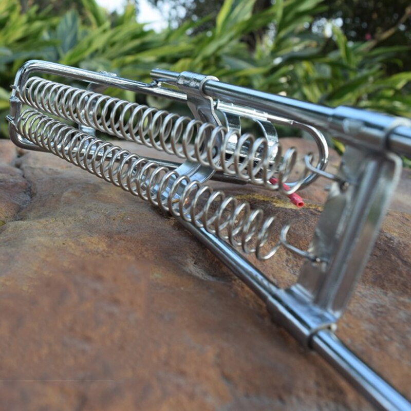 Automatic Double Spring Angle Fishing Pole Lifter Stainless Steel Tackle Fish Bracket Rod Holder Fishing Rods Accessories