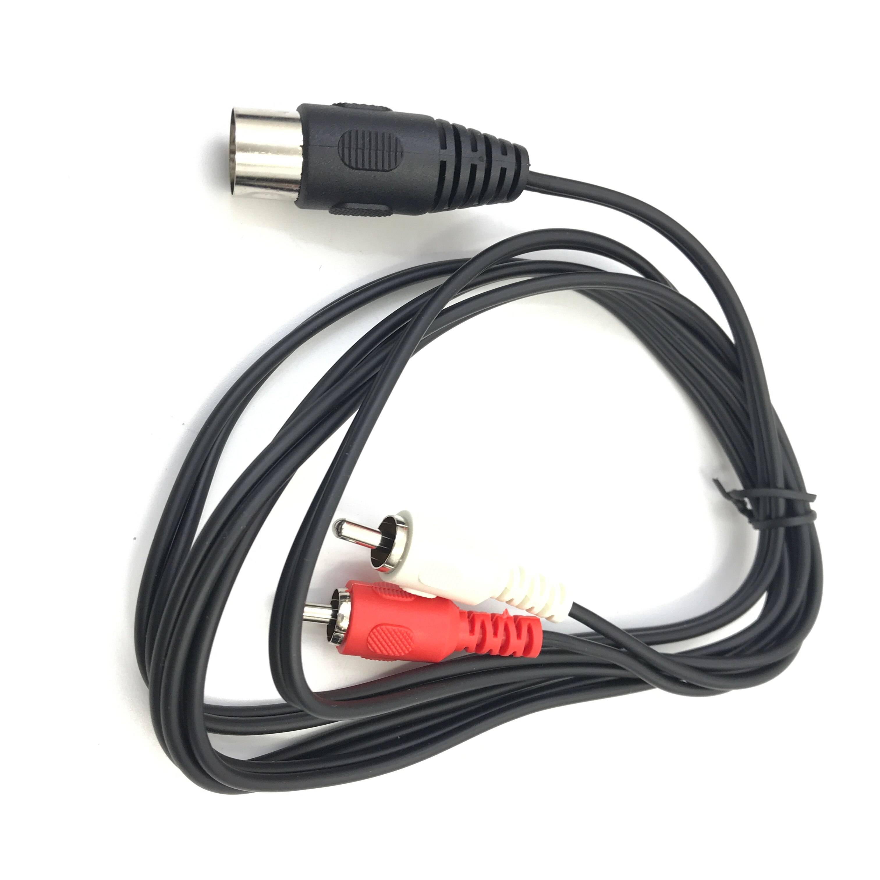 7 Pin DIN to RCA Cable, 7-Pin MIDI Male Plug to 2 RCA Male Audio Adapter Cord for Bang Olufsen, Naim, Quad.Stereo Systems
