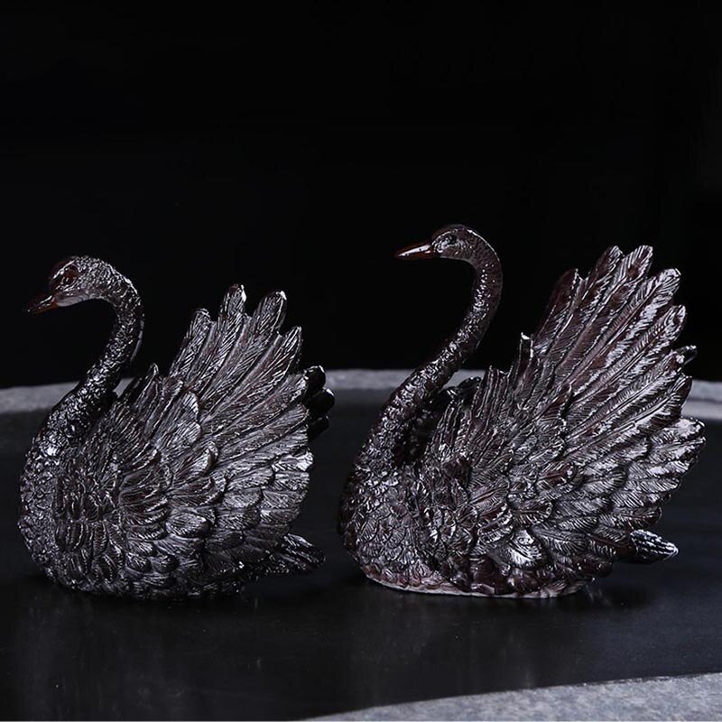 Udsøgt misfarvning te pet keramik smuk svane statue te ceremoni dekoration håndværk boutique souvenir som fødselsdag