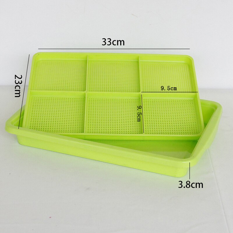 1pc Double Layer Planting Dishes Plate Bean Sprouts Seedling Tray Growing Wheat Seedlings Nursery Pots Plant Tool