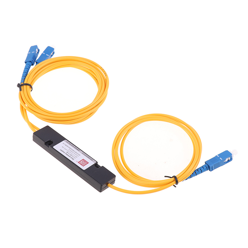 PLC Splitter SC APC 1X2 PLC Singlemode Fiber Optical Splitter SC/UPC PCL Splitter Internal Computer Cable Sleeve