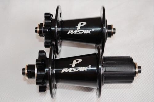 Originele remschijf MTB mountainbike hub PASAK fiets hubs 32 Gaten 32 h rood zwart blauw goud: Black