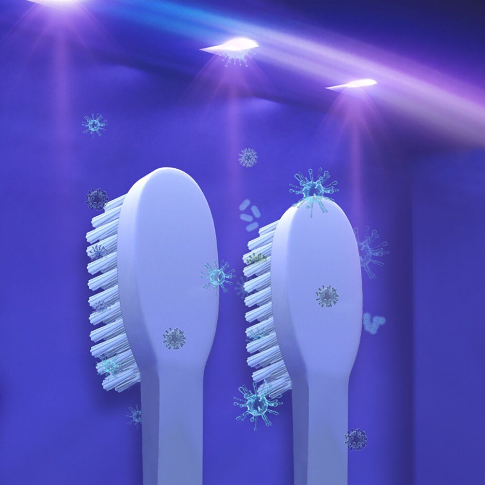 Visual Electronic Screen Punch-free Wall-mounted Smart Toothbrush Sterilizer Automatic Ultraviolet Toothbrush Disinfection Box