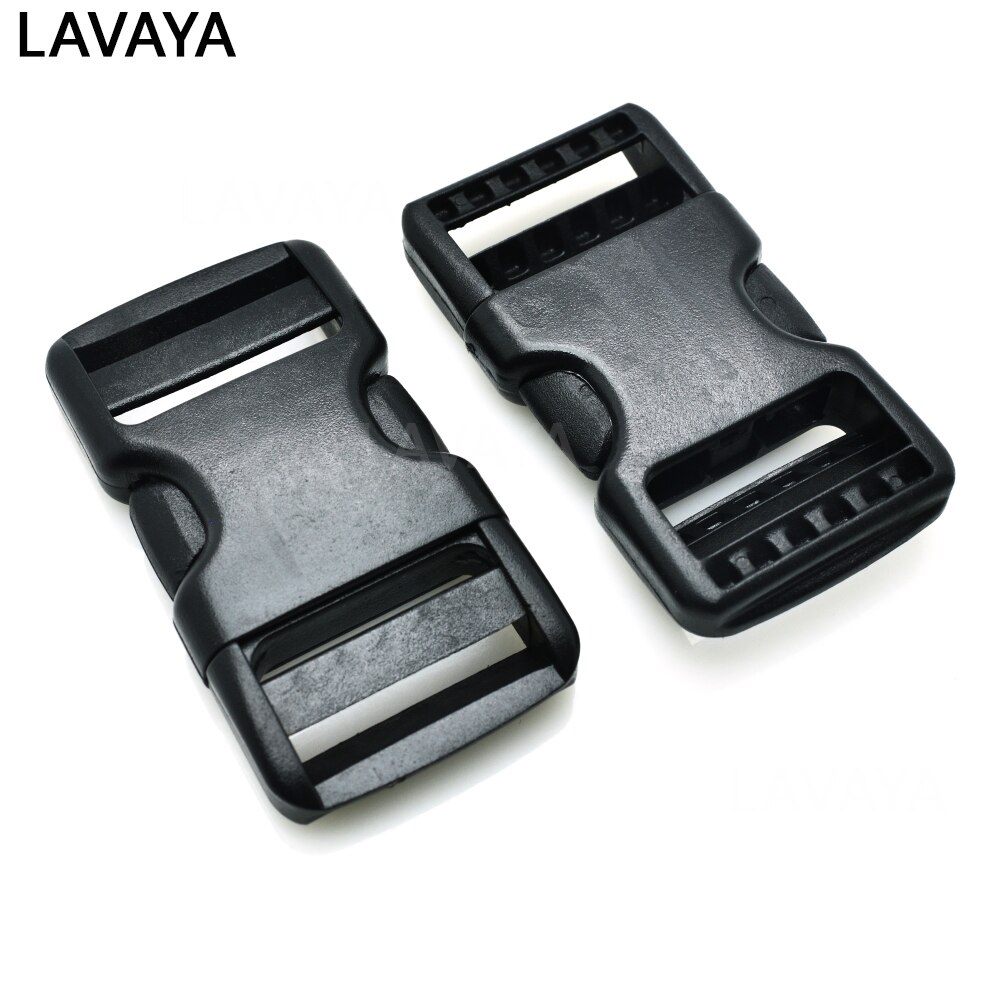 1pcs 1-1/4"(30mm)Plastic Flat Side Release Buckles Adjustable Straps For Paracord Bracelets