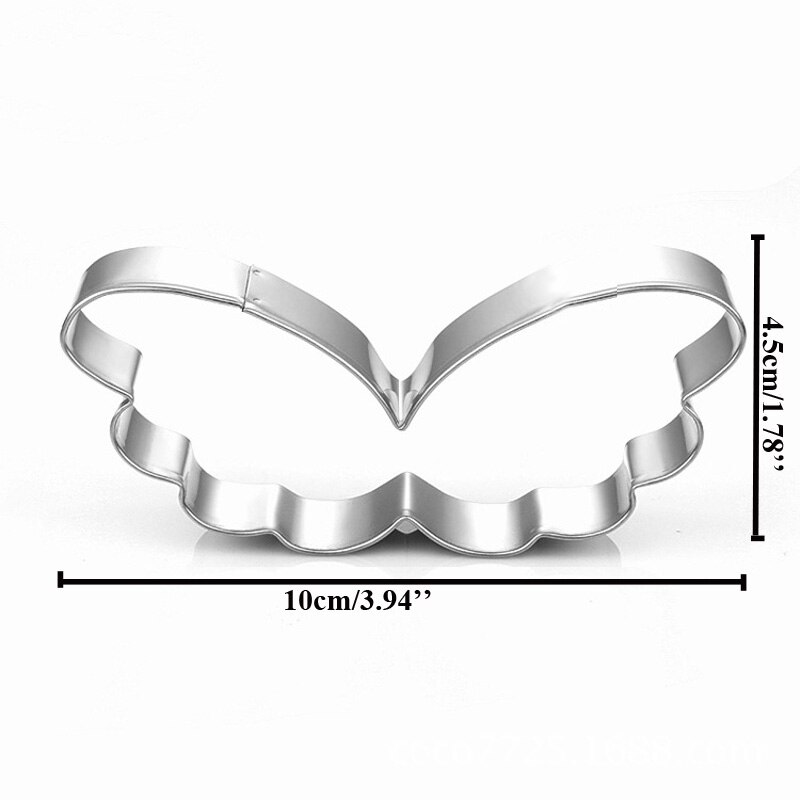 Hart Metalen Cookie Cutter Angel Wing Valentine Cake Decorating Tool Party Patisserie Gateau Liefde Biscuit Mold Gebak Bakvormen