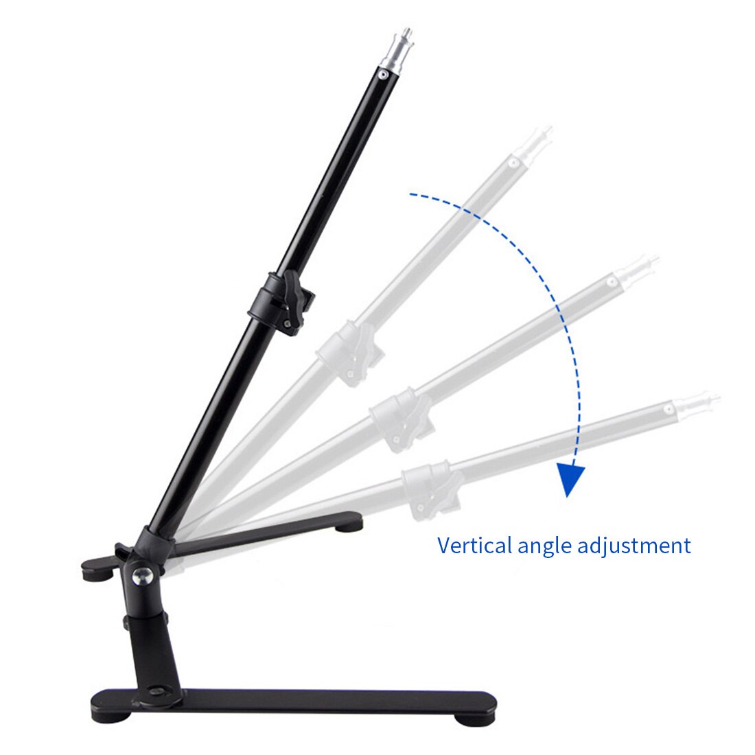 Fill Light Table Tripod for Phone Holder Desktop Shooting Bracket Rotatable Rack Overhead Stand for Vlog Cooking Teacher Studio