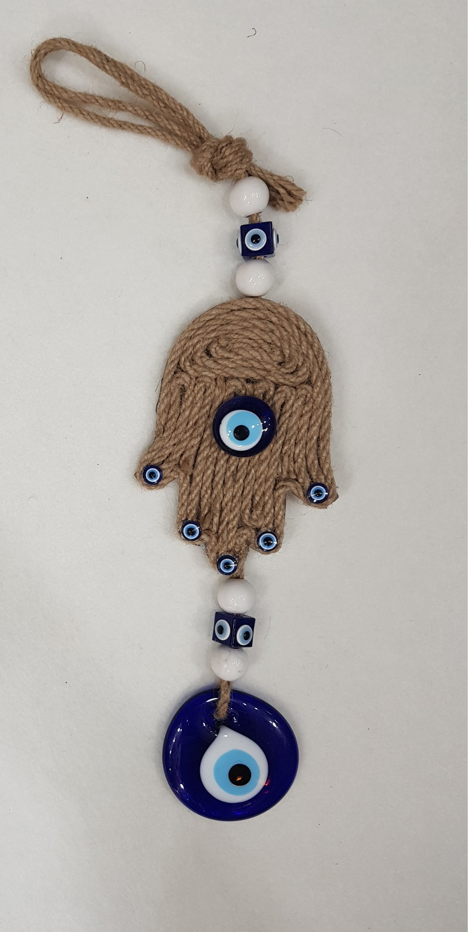 Home Decor, Handgemaakte Rieten Muur Opknoping, Evil Eye,Hamsa,Room Decor, Kerst Decoratie, Olifant: Bruin