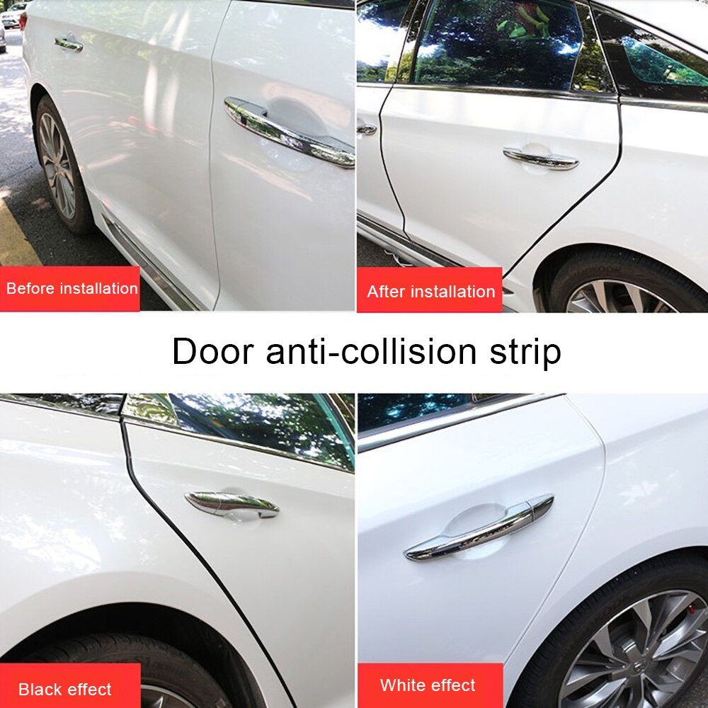 5M U Type Auto Strips Afdichting Scratch Protector Moulding Strip Bescherming Anti-Rub Deur Rand Rubber Strip Diy auto-Styling