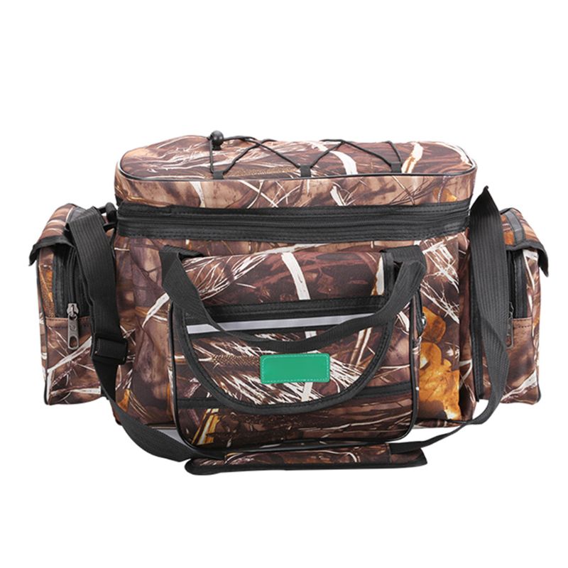 Sac à bandoulière multifonction, sacoche de grande capacité pour équipement de pêche, sac à outils, sac étanche et durable