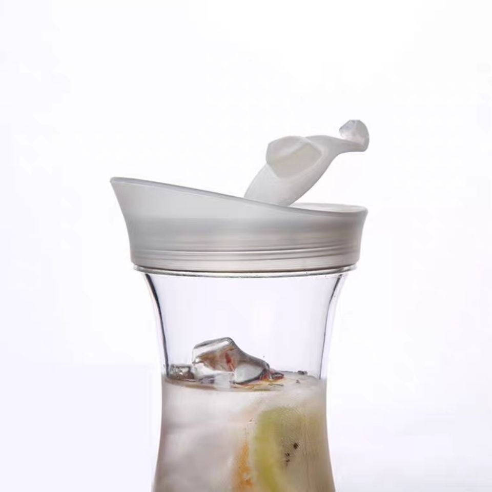 Jarra de plástico para agua y zumo, recipiente de gran capacidad, resistente al calor, 1100/1600ml