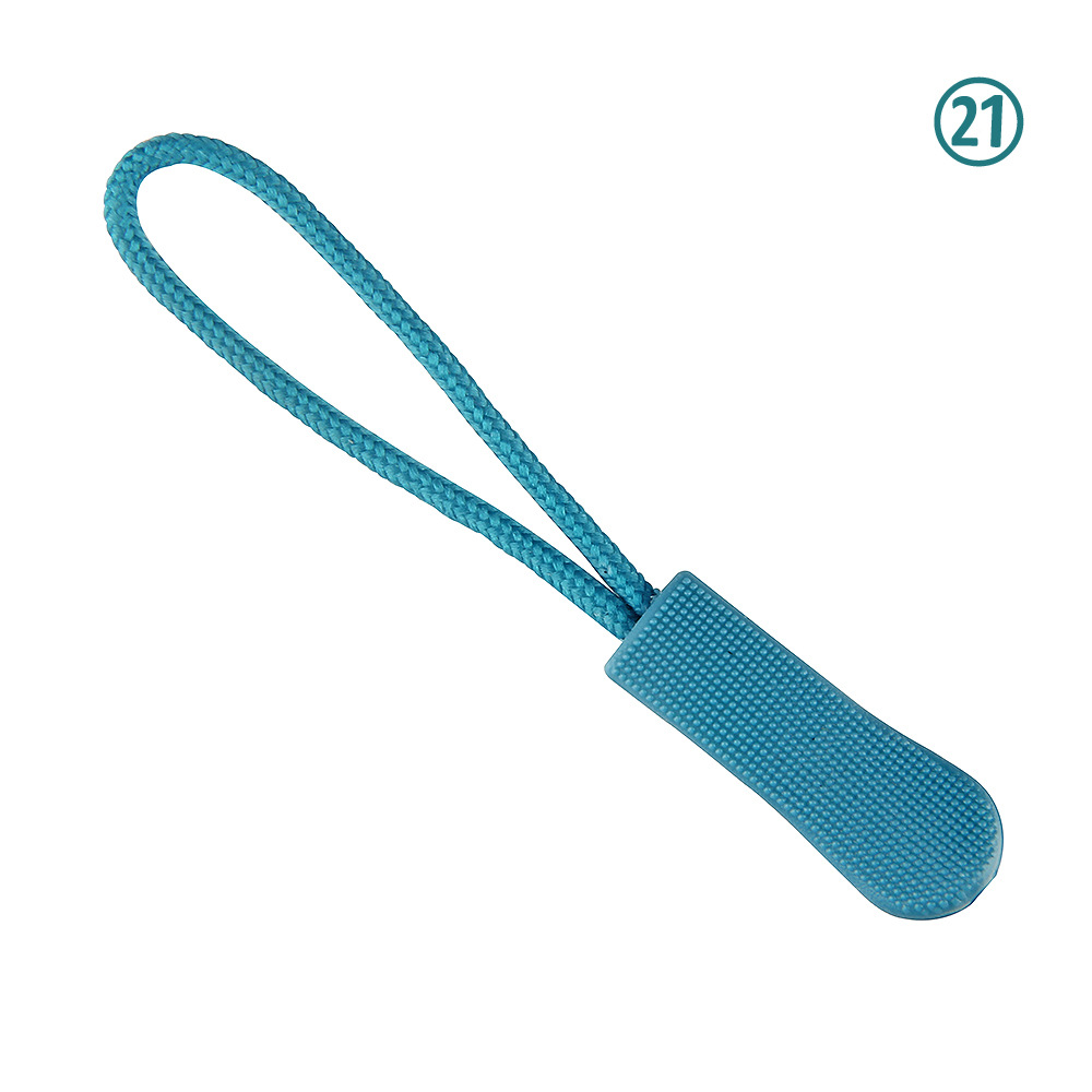 25 PC Rits Pull Puller End Fit Touw Reistas Koffer Kleding Rugzak Touw Tag Fixer Zip Cord Tab Vervanging rits Slider: Blue