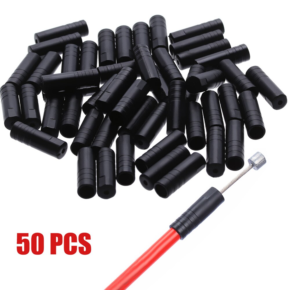50 Stks/pak Plastic Mtb Fiets Shift/Rem Cap Kabel Caps Rem Versnelling Buitenste Cable End Caps Tips Crimps fiets Onderdelen Gereedschappen