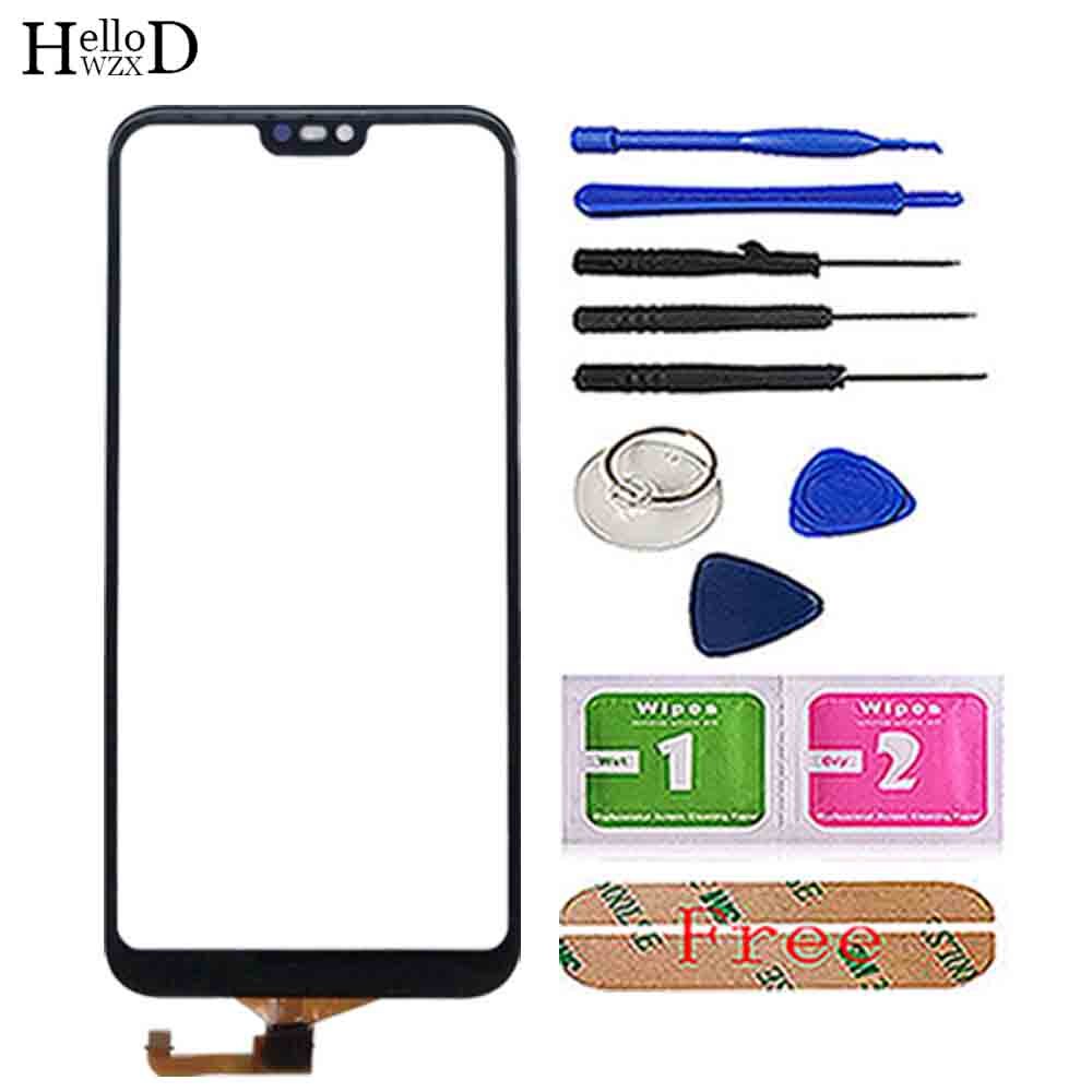 Mobiele Touch Screen Voor Huawei P20 Lite Touch Screen Digitizer Panel Voor Glas Sensor Voor Huawei Nova 3E Touchscreen Tool lijm: Black With Tools