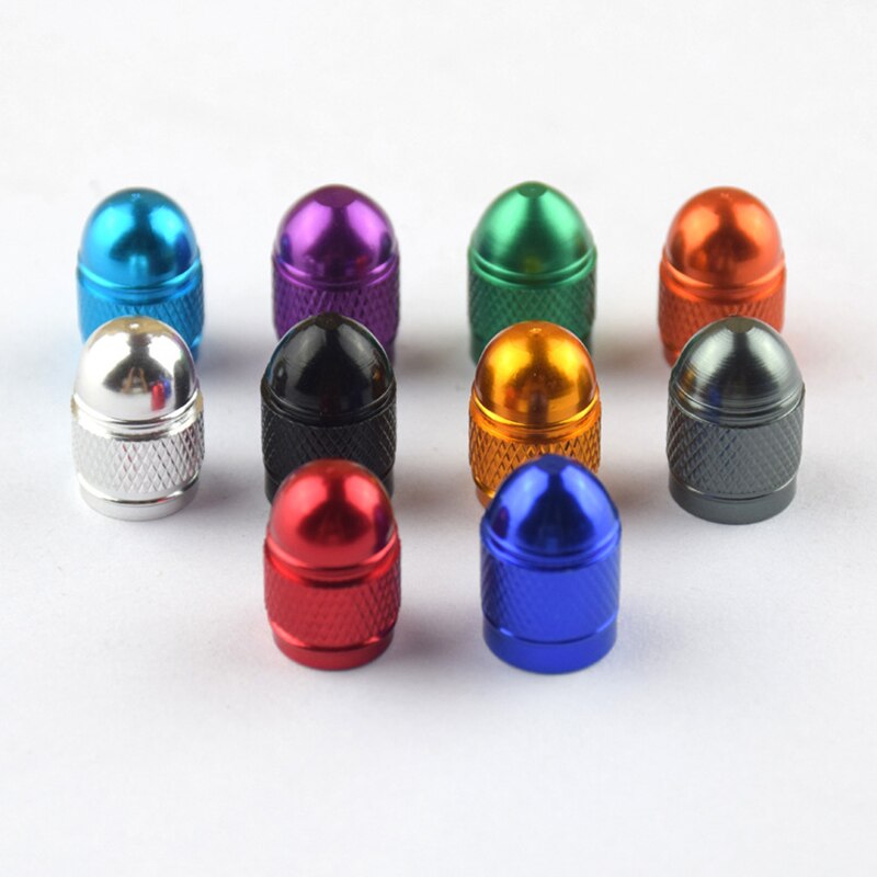 2/4PCS Universal Aluminum Alloy Schrader Valve Caps Wheel Tire Valve Dust Covers for Cars Motorcycles Bikes Bicycle Accessories