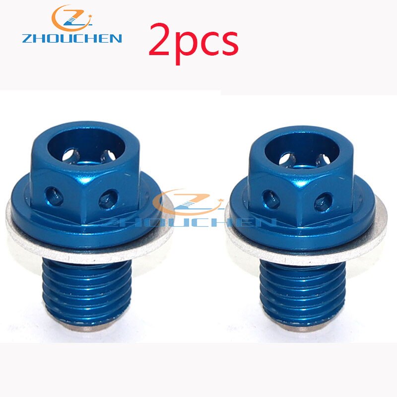 2x Oil Magnetic Drain Bolt Plug For Chinese 50cc 90cc 110cc 125cc 140 150 160 cc Lifan YX Zongshen Loncin Engine Pit Dirt Bike