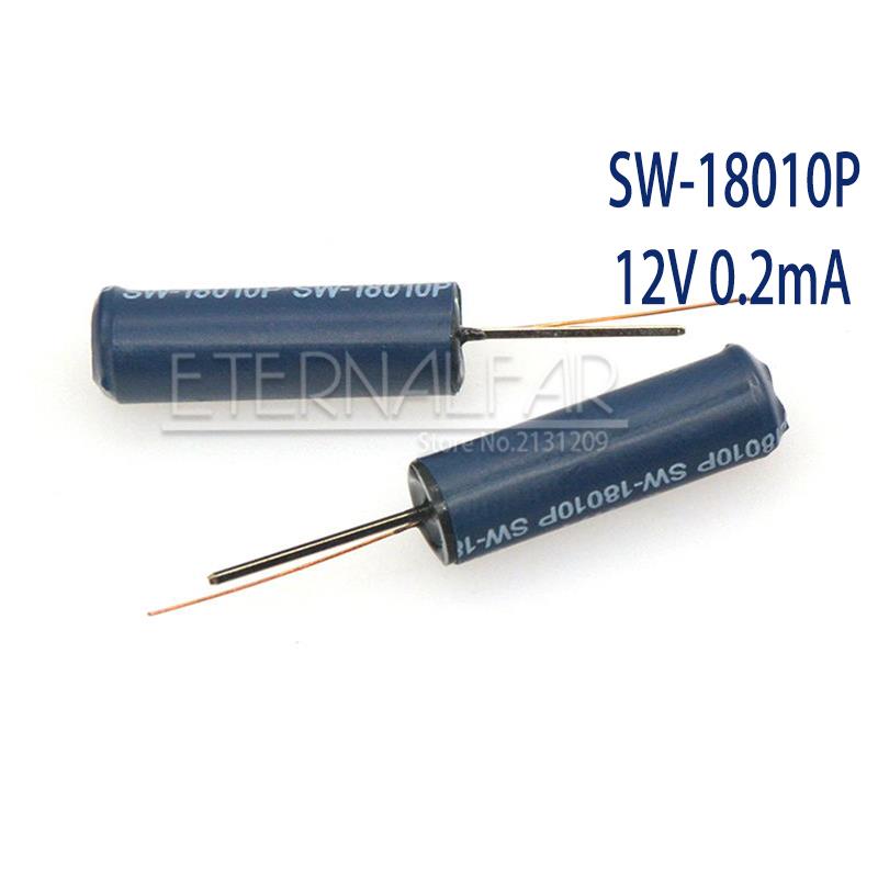 SW-520D Vibration Angle Tilt Back-proof Switch Sensor Copper Shell Ball Highly Vibration Tilt Double bead Spring Sensor Switches: SW-18010P / 10Pieces-lot
