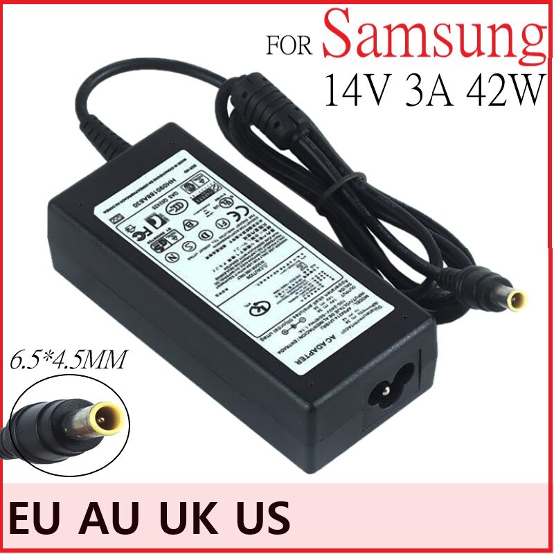 For Samsung LCD monitor power AC adapter AP04214-UV 14V 3A charger Cord