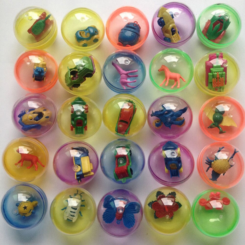 10 Stks/partij Kinderen Grappige Plastic Speelgoed Bal Dier In Shilly Ei Ballen Baby Games