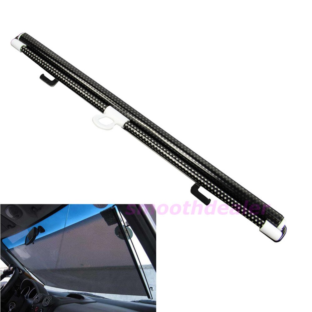 NoEnName_Null 1 PC Black Dot Car Auto Window Roll Blind Sunshade Windshield Sun Shield Visor 45 x125cm