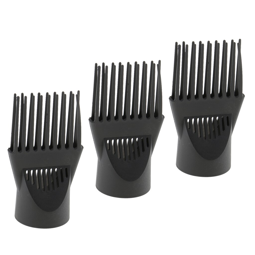 3Pcs Hair Styling Salon Hair Dryer Diffuser Comb Finger Diffuser Blower Comb