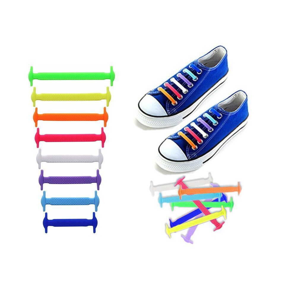 Silikone snørebånd elastisk uden bindesko snørebånd til børn og voksne snørebånd gummi zapatillas sneakers hurtige snørebånd tilbehør