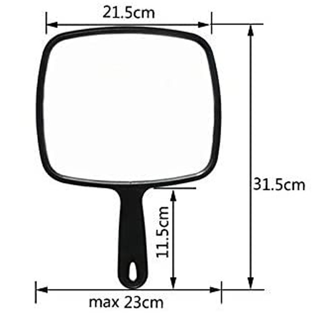 Handheld All-Round Makeup Mirror Cosmetic Hand Held Mirror Magnifier For Ladies Beauty Dresser Barber Hairdressing#W