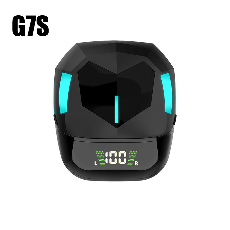 Auriculares G9s TWS con Bluetooth 5,0, cascos inalámbricos para juegos HIFI, Auriculares deportivos estéreo con micrófono: G7S