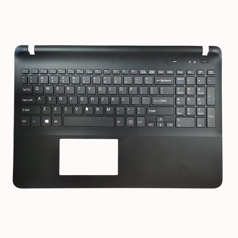 Us laptop tangentbord för sony vaio svf 152 c 29u svf 152 c 29w svf 152 c 29x svf 152 a 29l svf 152 c 29l svart/vit handledsstöd övre skal: Svart