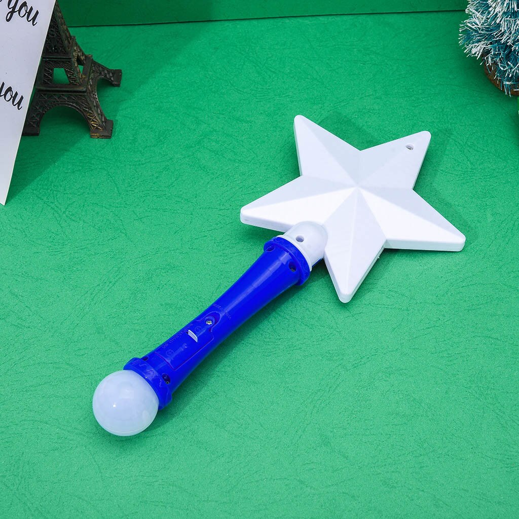 1pcs Snowflake LED Toys 3 Modes Luxury LED Magic Snowflake Wand Flashing Light Up Glow Party Christmas Colorful Light-Up Toys