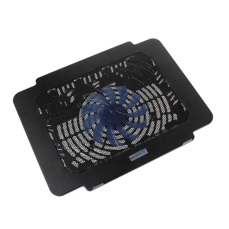 Bærbar kjøler kjølepute base stor vifte usb-stativ for 14 tommers led lys notebook-pc venn