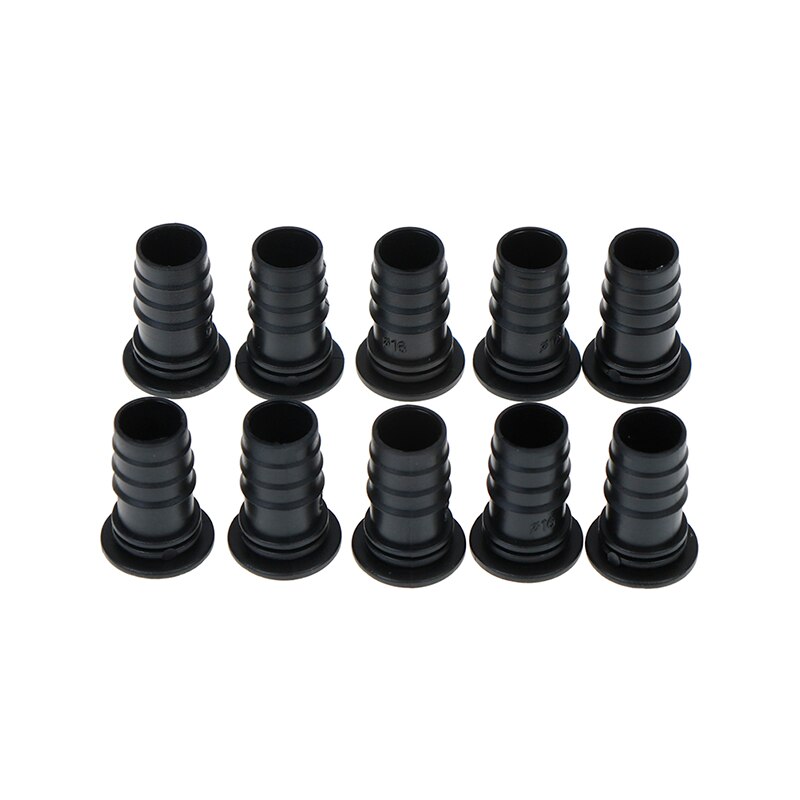 10 stk holdbar plast drivhus vannrør plugg 16 mm ende plugger rør fittings plast vannslange plugg !