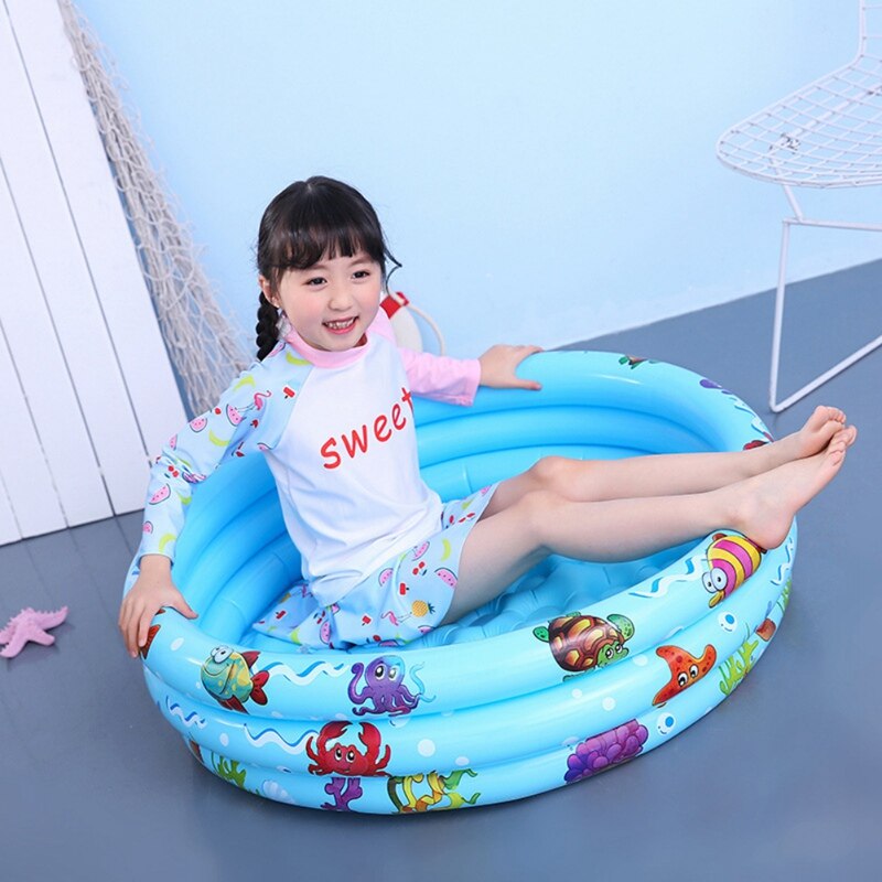 Oppustelig baby swimmingpool rund soppebassin vand pool legetøj til aldre under 3 sommerfest i haven i haven