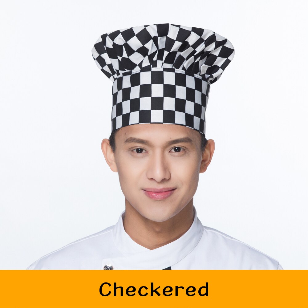 Food Service Chef Hat Cooking Adjustable Mushroom Cap Catering Elastic Kitchen Restaurant Hotel Catering Work Hat: 5