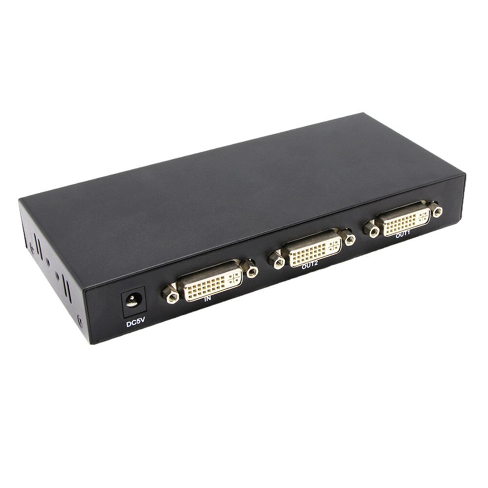 2 Ports DVI Splitter 1x2 dvi Adapter Distributor,Dual link Dvi-D 29-pin Female Connector For CCTV Monitor Camera Multimedia STB