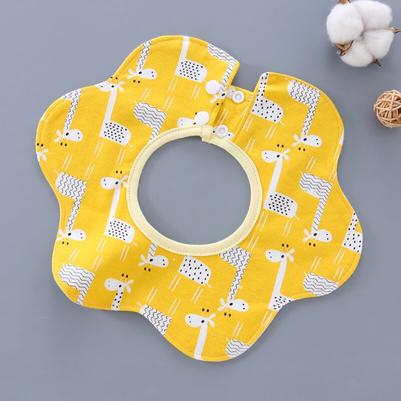 1 Pc Baby Kids feeding Bibs Round Bandana Waterproof Burp Apron Toddler Training Bib Dribble Towel Infant Eating Assistant Scarf: Sky Blue
