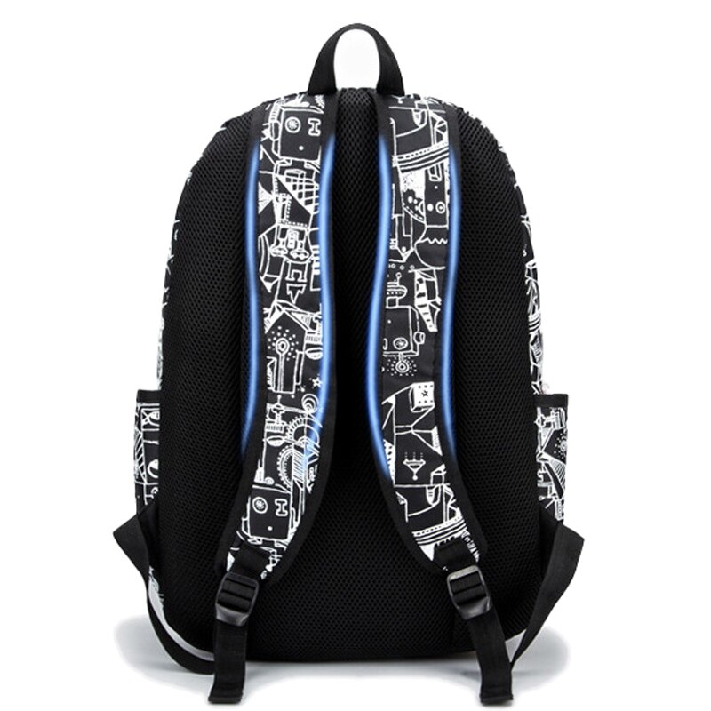 Print Schooltassen Waterdichte Grote Rugzak Voor Tiener Bagpack Hoge School Rugzakken Voor Jongens Meisjes Student Mochila Reistas