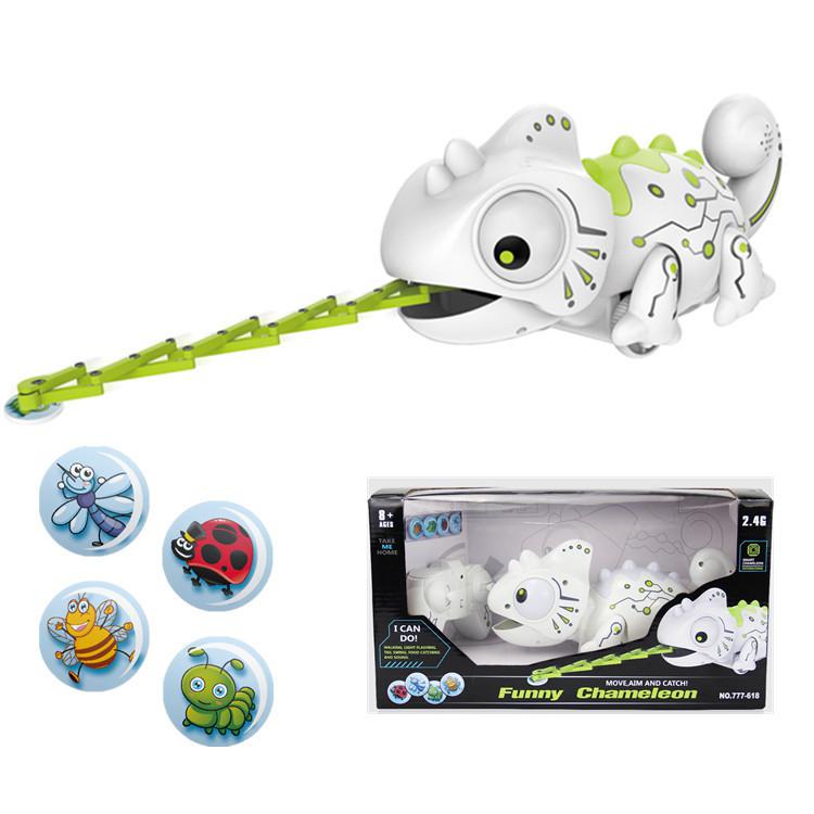 RC Chameleon Pet for Kids 2.4 G Intelligent Toy Robot For Children Kids as Birthday Funny Toys Remote Control Reptile Anima: Default Title