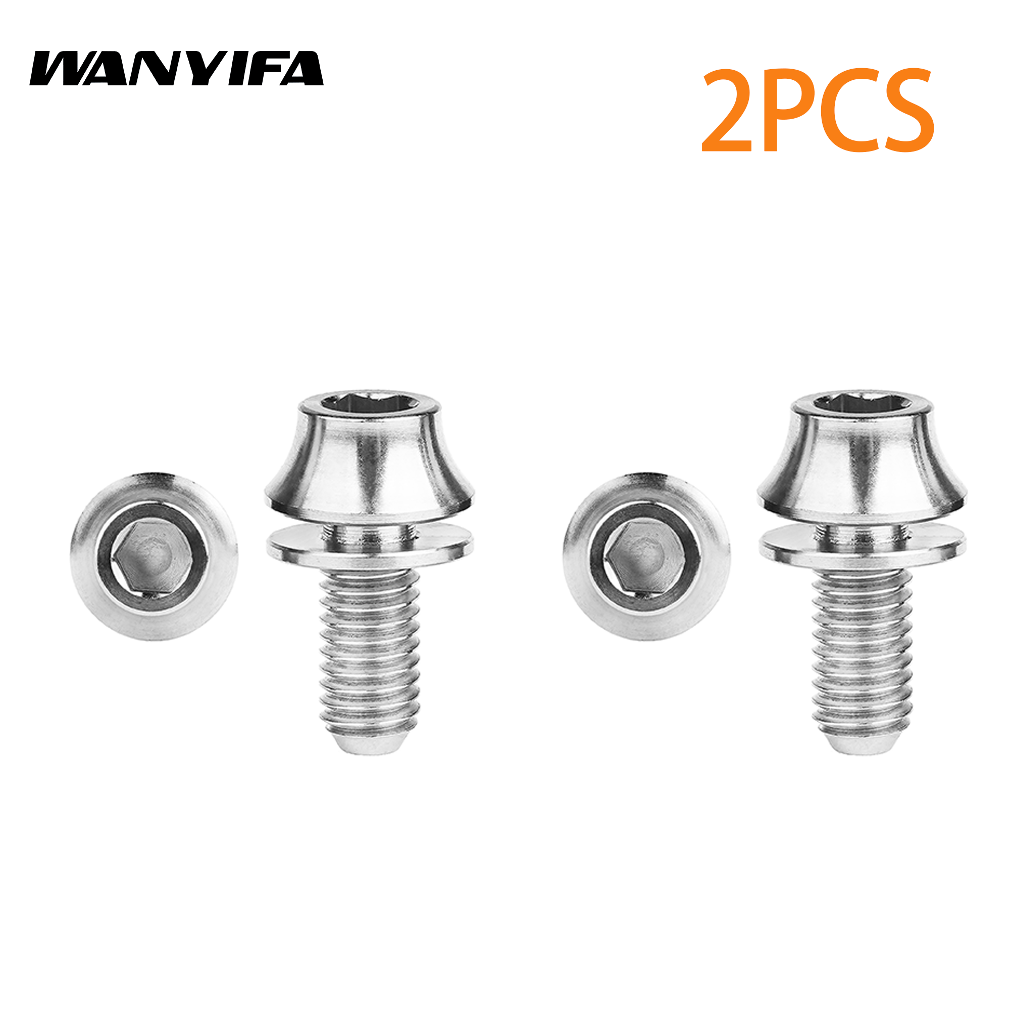 Wanyifa 2 Stück Titanschrauben M5 x 12 mm Fahrrad Flaschenhalter Schrauben MTB Rennrad Wasserhalter Feste Schraube Zubehör: Beige