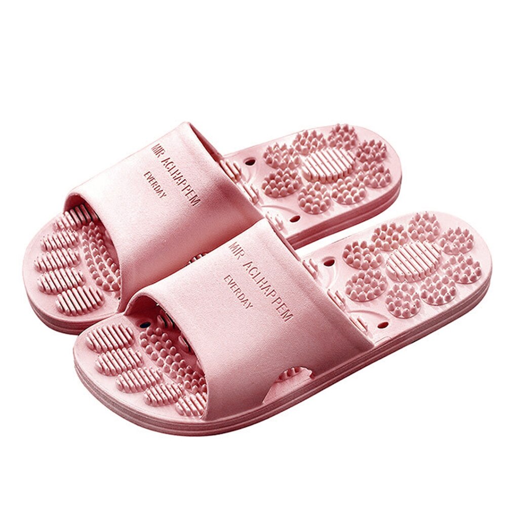 Unisex Punt Voet Massage Slippers Thuis Hotel Doucheruimte Antislip Sandalen Gezondheidszorg Voeten Massage: 40 to 41 Pink