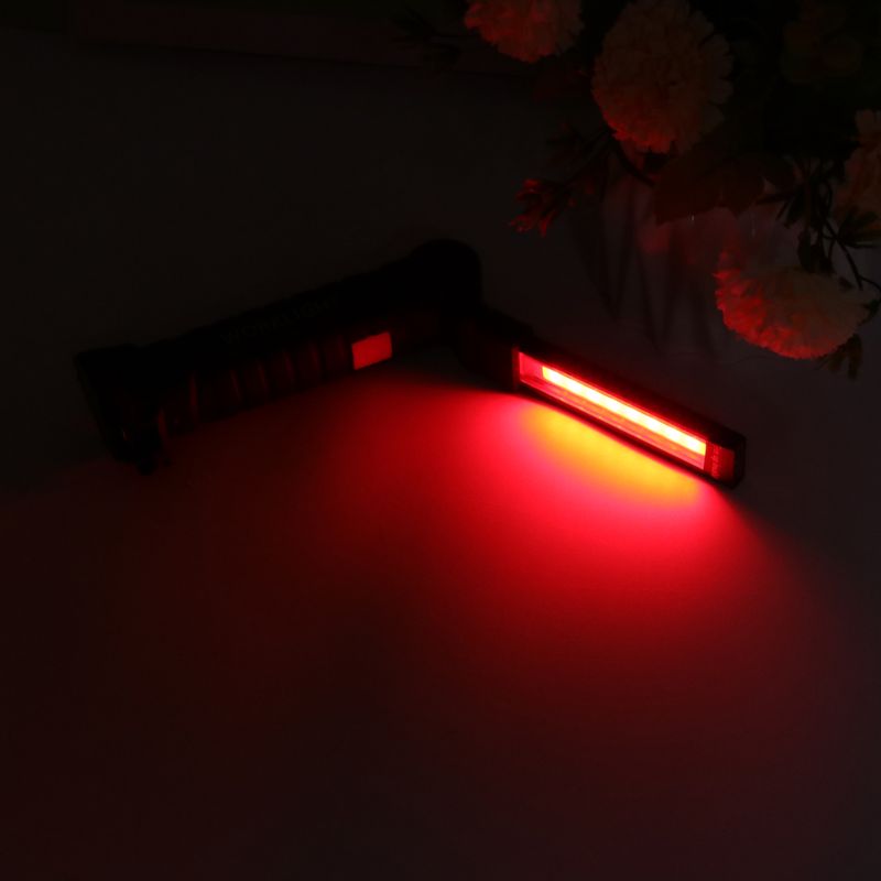 2X USB Rechargeable COB LED Work Light Lamp Flashlight Torch Inspection