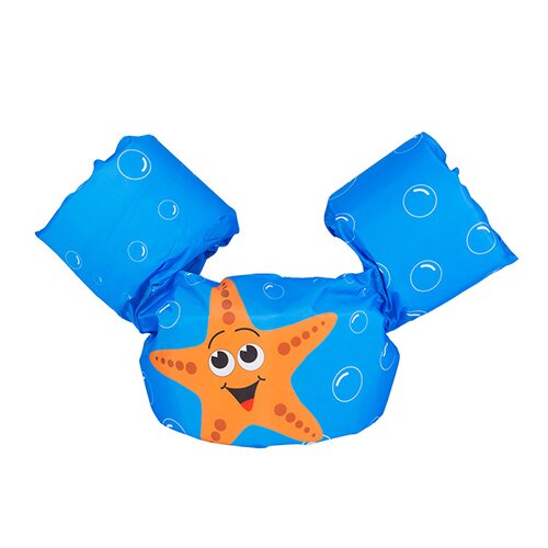 Kids Swimming Equipment Cartoon Arm Float With Belt Swimming Training Inflatable Ring 10-30kg Baby Swimming Pool Accessories: starfish