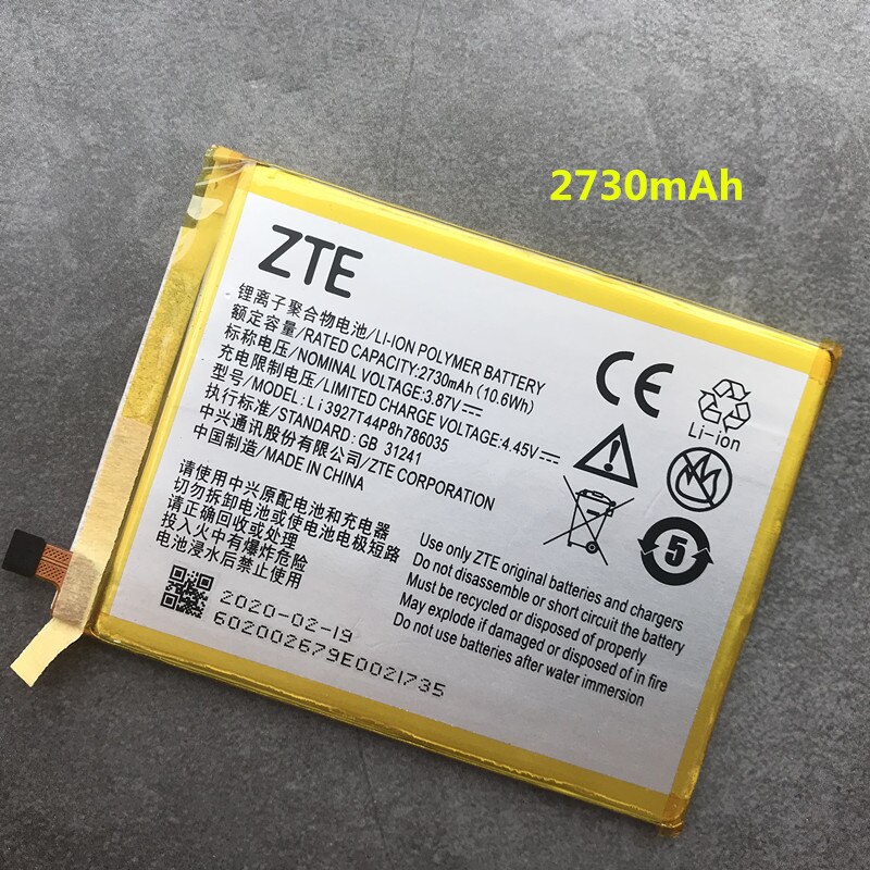 2540Mah Li3925T44P8h786035 Batterij Voor Zte Blade V7 Z10 BA910 A910 A512 Xiaoxian 4 BV0701 Batterijen