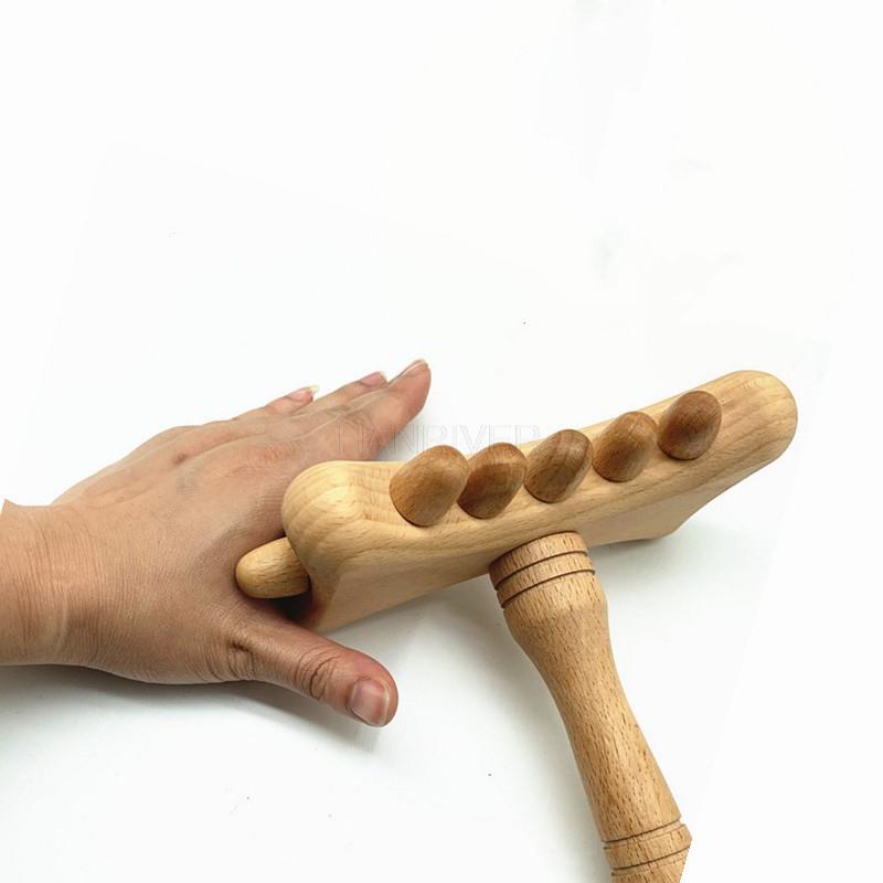 Wood Therapy Massage Tools Gua Sha Lymphatic Drainage Tool Relief Muscle Soreness Anti Cellulite Trigger Points Massage Hammer