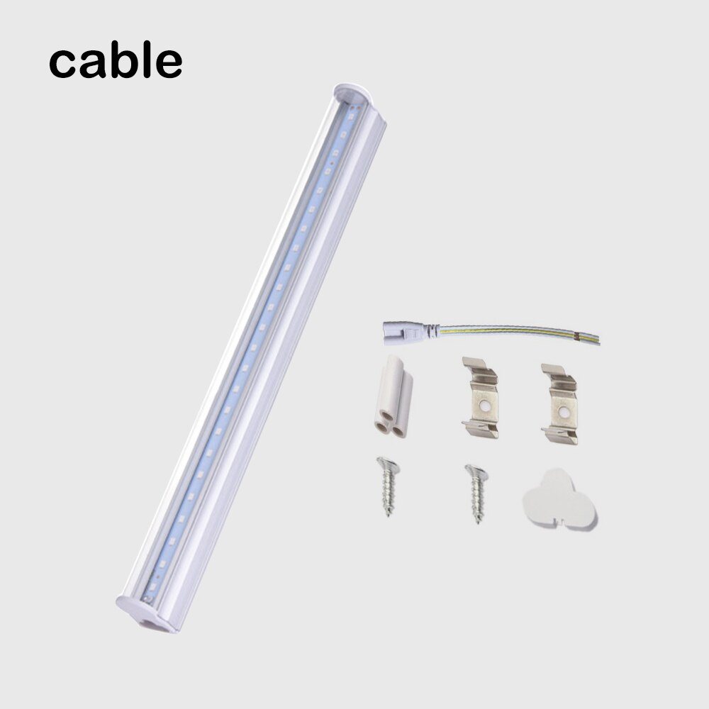 Lámpara UV de desinfección, 30cm, tubo de luz ultravioleta UV, Bombilla de esterilización de ozono, ácaros, luces, lámpara germicida, Bombilla AC220V: without plug