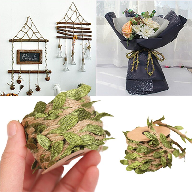 5Meter Natuurlijke Jute Lint Ambachten Touw String DIY Bruiloft Jute Koord Touw Vintage Jute Wrap Naaien Party Woonaccessoires