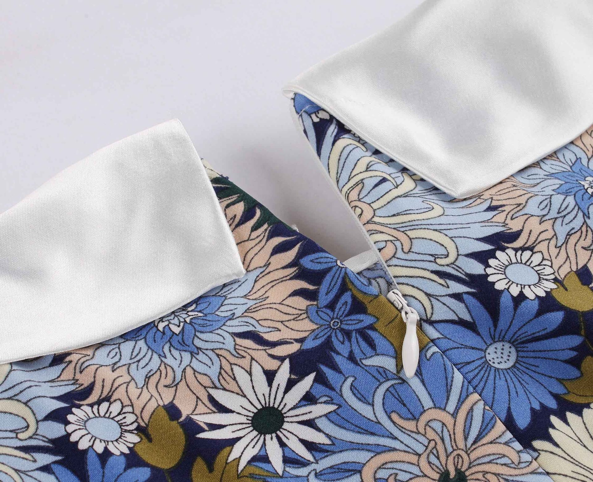 Las mujeres Pin Up de verano Flor de Casual vestido sin mangas Midi Retro traje de 60s 50s Vintage Vestidos con vuelo de estilo Rockabilly Vestidos