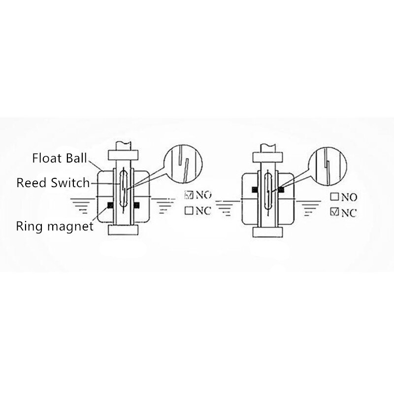 304 Stainless Steel Float Switch High Temperature Resistant Water Level Controller Automatic Level Control Sensor Switches