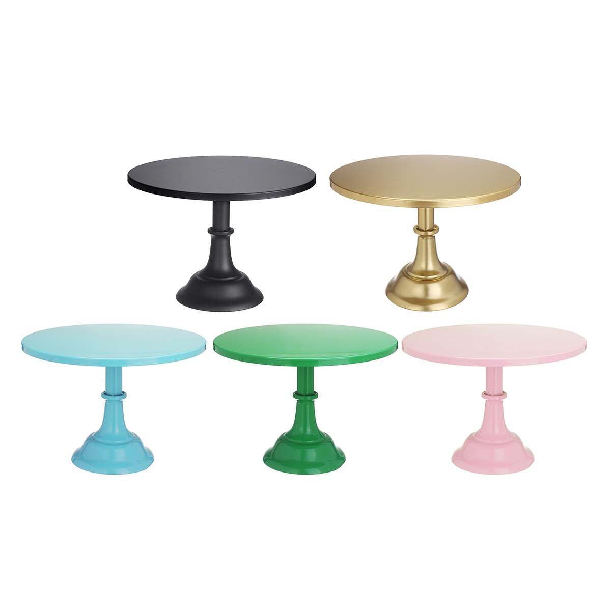 Metal Cake Plate Turntable Rotating Anti-skid Iron Round Cake Stand Cake Decorating Rotary Table Kitchen DIY Pan Baking Tool